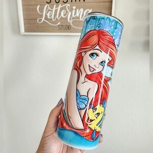 Ariel 20oz Tumbler The Little Mermaid Flounder Princess